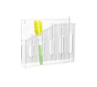 Soporte para pajitas para armario, recipiente acrílico para puerta de mostrador, dispensador de pajita, para armario de cocina, cajón, refrigerador, cuchara, palillos agitadores