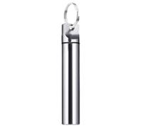 Soporte para palillo de dientes para bolso - Soporte portátil para palillos de dientes con cabeza plana de aleación de aluminio, caja de viaje para palillos de dientes de aleación de aluminio |