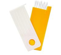 Soporte para palillos de dientes de viaje, dispensador de tamaño de bolsillo, funda de con tapa deslizante, diseño ligero, 2.95 x 0.59 x 1.26 pulgadas, solución de almacenamiento