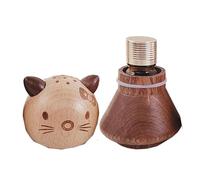 Soporte para palillos de dientes para gatos, caja para palillos de dientes de madera, porta palillos de dientes, dispensador de palillos de dientes de madera, decoración única para el hogar, simpático