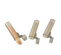 Soporte para palillos de dientes para viajes, diseño transparente, estuche de almacenamiento compacto esencial para cocina, comedor, portátil para bolsillo