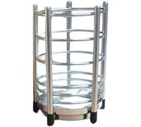 Soporte para palillos, escurridor de cubiertos de acero inoxidable, organizador de utensilios de cocina con bandeja de goteo extraíble (304)