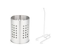 Soporte para Palillos y Cubiertos de Acero Inoxidable - Gancho de Extensión, Jaula Colgante, Herramienta de Almacenamiento y Drenaje