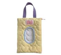 Soporte para pañales, dispensadora de toallitas acolchada de viaje, portátil de doble capa para cochecito, coche, viajes, viajes, camping, baño, guardería, 9.06 x 6.69 pulgadas