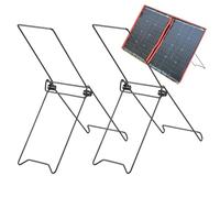 Soporte para panel solar, soporte portátil para montaje en el suelo, estante plegable ligero, accesorios de jardín rápidos, accesorios de energía eólica para viajes fuera de la red RV
