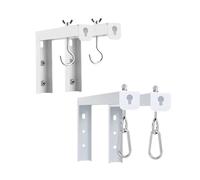 Soporte para pantalla de proyector 2 piezas pantalla de proyector montaje en techo soportes L for colgar la pared for pantallas cine aula presentación negocios educación(White Load bearing 30kg)