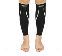 Soporte para Pantorrilla, Soporte para Pantorrilla, Manga de Compresión para Pantorrilla, Soporte para Pantorrilla, Pierna Deportiva para Pantorrilla, Soporte para Espinilla(L Negro)