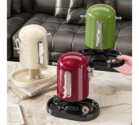 Soporte para Pañuelos con Bandeja de Almacenamiento - Organizador Multifuncional para Salón y Dormitorio Distribuidor sin Atascos Plástico Brillante Duradero con Acabados Metálicos(White)