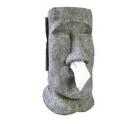 Soporte para Pañuelos con Cara De Piedra: Estilo Antiguo, Decoración De Escritorio Creativa, Dispensador De Servilletas Novedoso, Contenedor De Retrato Artístico con Diseño De Hueca | C