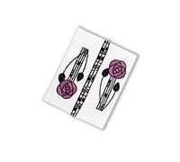 Soporte para pañuelos de bolsillo con diseño de rosa Mackintosh (Mauve)