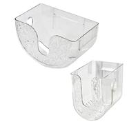 Soporte para pañuelos de papel de pared | 2 unidades porta toallas transparente | Contenedor de toallas, para la casa, cocina, baño, garaje, taller, escritorio y inodoro