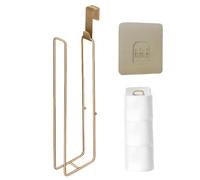 Soporte para pañuelos - Estante corto de 19 x 8 x 5 cm, soporte de acero de hierro, soporte de rollo de papel que ahorra espacio con fijación sin perforaciones, colgador de pañuelos de pared para