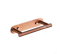 Soporte para papel higiénico de acero inoxidable montado en la pared con mecanismo giratorio para un fácil cambio de rollo, instalación de masilla automática y tornillo oculto (dorado)