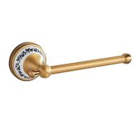 Soporte para Papel higiénico, Soporte para Rollo de Papel higiénico de baño, Bronce Antiguo, latón montado en la Pared, Accesorios de baño, diseño de Porcelana