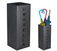 Soporte para paraguas, cesta de metal con agujero para fugas, elegante almacenamiento de paraguas, soporte de bastón independiente para interiores, bastones y bastones