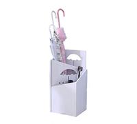 Soporte para Paraguas con Bandeja de Almacenamiento, Soporte Impermeable de WPC para Bastones, Ideal para recibidor, Oficina o hogar. Estante Resistente para Interiores, p