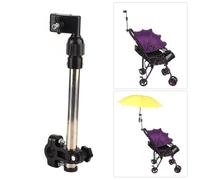 Soporte para paraguas de acero inoxidable de alta calidad, diseño de abrazadera multifuncional para una fácil instalación, uso flexible en b