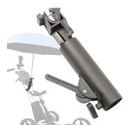 Soporte para paraguas de carrito de golf - Fijación de doble bloqueo ajustable | Puerta exterior ajustable | Accesorios de de viaje compatible con bicicletas de adultos y niños