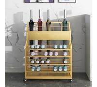 Soporte para paraguas de gran capacidad con ruedas y bandeja de goteo desmontable, ideal para bastones, bastones, palos de golf y uso al aire libre