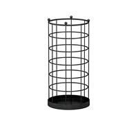 Soporte para paraguas de hierro para el hogar, hotel, interior, nórdico, de metal, para paraguas, organizador de almacenamiento, soporte para cubo, decoración interior (color: B-blanco)