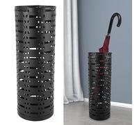 Soporte para Paraguas de Metal, Resistente Al Agua, Ahorro de Espacio, Resistente Al óxido, Diseño Hueco, Soporte Redondo para Paraguas de Metal, para Entrada, Oficina y Hogar