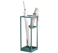 Soporte para paraguas, estante de metal con bandeja de goteo para equipos deportivos, palos de golf y bates de béisbol, diseño hueco