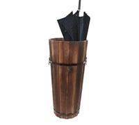 Soporte para paraguas interior | Almacenamiento moderno de madera de gran tamaño, soporte para barra y paraguas, para bastón y bastón de caminata interior al aire libre, entrada pasillo patio casa