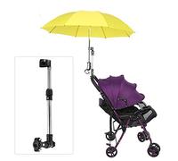 Soporte para paraguas retráctil multifuncional, enrollado en 360 °, fácil de montar con amplia aplicabilidad, paragüero de bicicleta para cochecitos de bicicleta