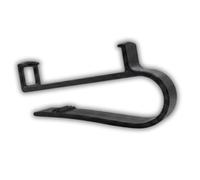 Soporte para parasoles compatible con Hörmann HSE4, mando a distancia para coche, abridor de puerta de garaje, sistema de clic, color negro