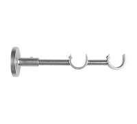 Soporte para pared doble Tendencias (Plateado, Largo: 18 cm)