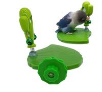 Soporte para parque infantil para pájaros, múltiples niveles de posadera, de fácil montaje, paneles de almacenamiento compactos, diseño interactivo de juego | para jaula de pájaros pequeños y