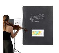 Soporte para partituras - A4 carpeta en , almacenamiento de archivos de música portátil | Soporte para partituras para orquesta, coros escolares, artistas jóvenes o adultos, organizador de