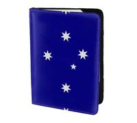 Soporte para pasaporte con estampado de bandera australiana, artículos esenciales de viaje, cartera antirrobo para tarjetas y pasaportes, tamaño para adaptarse a todos los pasaportes estándar