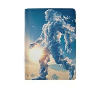 Soporte para pasaporte de cuero para hombre, Cloud Man
