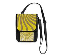 Soporte para pasaporte de viaje y cartera para el cuello, cartera de cuello de remolino para mujeres y hombres, bloqueo RFID, correa ajustable, 7.5 x 6 pulgadas, Twirl Swirl03, 7.5" x 6"
