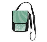 Soporte para pasaporte de viaje y cartera para el cuello, cartera de cuello de remolino para mujeres y hombres, bloqueo RFID, correa ajustable, 7.5 x 6 pulgadas, Twirl Swirl06, 7.5" x 6"