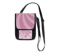 Soporte para pasaporte de viaje y cartera para el cuello, cartera de cuello de remolino para mujeres y hombres, bloqueo RFID, correa ajustable, 7.5 x 6 pulgadas, Twirl Swirl01, 7.5" x 6"
