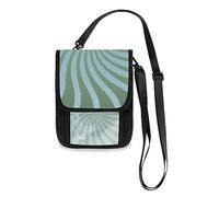 Soporte para pasaporte de viaje y cartera para el cuello, cartera de cuello de remolino para mujeres y hombres, bloqueo RFID, correa ajustable, 7.5 x 6 pulgadas, Twirl Swirl09, 7.5" x 6"