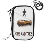 Soporte para pasaporte familiar para viajes, bandera de Texas Come and Take It
