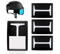 Soporte para pase de gafas de esquí, 9 x 6,2 x 1 cm, tarjetero para gafas de esquí, 4 piezas de accesorios deportivos de invierno de acceso rápido, protector de tarjetas resistente a la intemperie