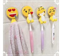 Soporte para pasta de dientes con soporte para cepillo de dientes para niños de 8 piezas con ventosa para montaje en pared de baño estilo aleatorio