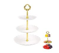 Soporte Para Pasteles De Tres Capas, Plato Para Pasteles De Cocina, Plato Para Frutas, Soporte Para Postres, Adecuado Para Banquetes De Bodas, Cumpleaños, Fiestas y Varios Festivales