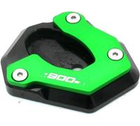 Soporte para patas de moto Almohadilla de extensión de placa de soporte de pie de aleación de aluminio CNC para motocicletas Z900 RS 2017-2020(Verde)
