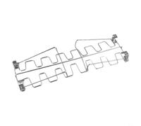 Soporte para patas de pollo y alas de 14 ranuras para horno para parrilla, asador, estante de cocina diseñado para una fácil limpieza y almacenamiento plegable