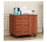 Soporte para PC Soporte de Piso para Host de CPU móvil Estante para Impresora de Madera Armario de Almacenamiento con cajón Estuche para PC de Escritorio Carro con Soporte para Torre con 4 Ruedas gi