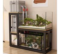 Soporte para pecera tropical, metal, capacidad de carga de 900 kg, fácil montaje, ideal para almacenamiento de oficina en casa, habitación, estudio, hotel, restaurante