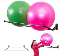 Soporte para pelotas de ejercicio | Organiza tu espacio | Soporte de pared para pelotas de yoga | Soporte de pared para pelotas de ejercicio | Estante para pelotas de fitness | Estante de terapia y