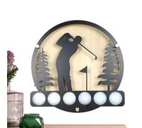 Soporte Para Pelotas De Golf Montado En La Pared, Marco De Presentación, Soporte De Metal Estable Con Superficie Duradera, Elegante Vitrina Para Recuerdos Deportivos | Uso De Presentación De Pelotas D