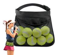 Soporte para pelotas de tenis, bolsa de cintura ajustable para entrenamiento de pickleball, cinturón de almacenamiento ligero, organizador deportivo duradero, accesorio práctico para adictos