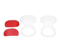 Soporte para Pelotas Pequeñas, Exhibidor Acrílico Transparente, 2 Piezas, Alta Estabilidad y Resistencia - Diseño Sencillo y Duradero, Ideal para Tenis, Softball y Béisbol (Blanco paquete de 2)